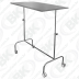 MBKMA 009 - MESA AUXILIAR 50 X 100 CM - TOTALMENTE AÇO INOXIDÁVEL - 01 PRATELEIRA COM ALTURA REGULÁVEL