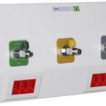 PAINEL DE GASES MEDICINAIS EM FIBERGLASS – USO EM SUÍTES, APARTAMENTOS E ENFERMARIAS