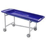Maca Para Banho Pacientes Longa Permanência, modelo BKCM 005‑001, com leito em fiberglass tipo banheira, angulação de 5° e estrutura reforçada para higienização segura em hospitais e instituições.